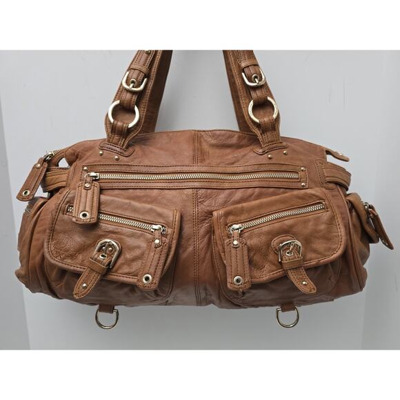 Junior Drake Gretchen Lamb Leather Tote, Satchel, Purse. Shoulder Bag - Picture 4 of 16